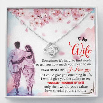 To My Wife Love Knot Necklace - Thegiftio UK