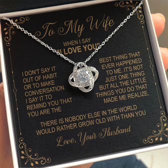 To My Wife Love Knot Necklace - Thegiftio UK