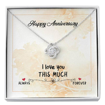 To My Wife Necklace - Anniversary Gift For Wife - Gift For Wife - The Love Knot Necklace - Thegiftio UK