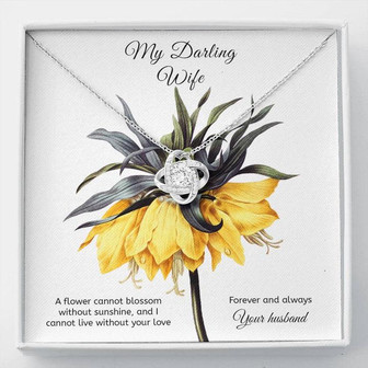 To My Wife Necklace, Love Knot Necklace I Cannot Live Without Your Love - Thegiftio UK