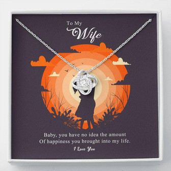 To My Wife Love Knot Necklace - Thegiftio UK