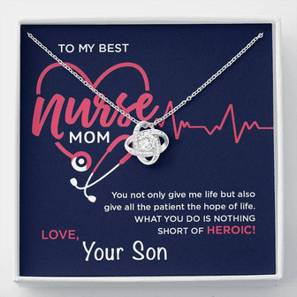 To Nurse Mom - Heroic - The Love Knot Necklace - Thegiftio