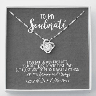 To Soulmate I Love You Forever Love Knot Necklace Gift For Her - Thegiftio UK