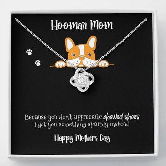 To The Best Dog Mom Ever Happy Dog Mom Mothers Day Love Knot Necklace - Thegiftio UK