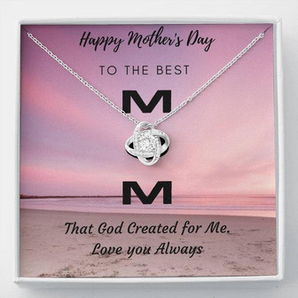 To The Best Mom - Love Knot Necklace - Thegiftio