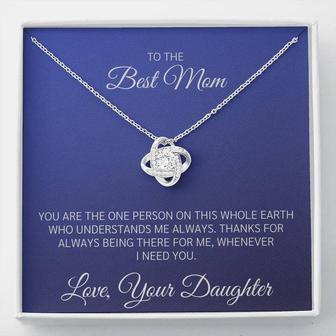 To The Best Mom The One Person Love Knot Necklace - Thegiftio UK