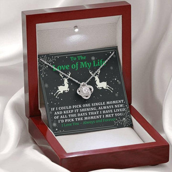 To The Love Of My Life - Christmas Love Knot Necklace - Thegiftio UK
