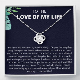 To The Love Of My Life - Love Knot Necklace - Thegiftio UK