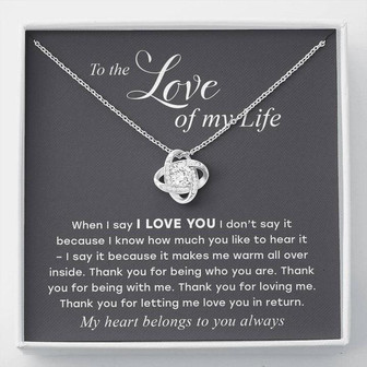 To The Love Of My Life – Luxury "Love Knot" Necklace - Thegiftio UK