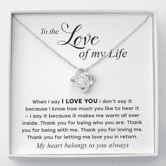 To The Love Of My Life – Luxury "Love Knot" Necklace - Thegiftio UK