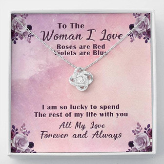 To The Woman I Love - Love Knot Necklace - Thegiftio UK