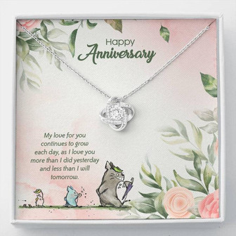 Totoro Anniversary Edition I Love You More Each Day! - Love Knot Necklace - Thegiftio UK