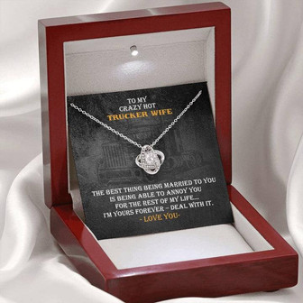 Trucker Wife Love Knot Necklace - Thegiftio UK
