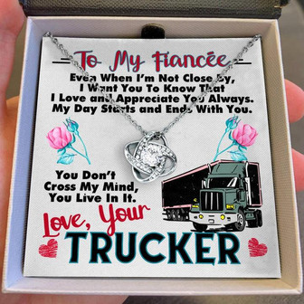 Trucker's Fiancée - Love Knot Necklace - Thegiftio UK