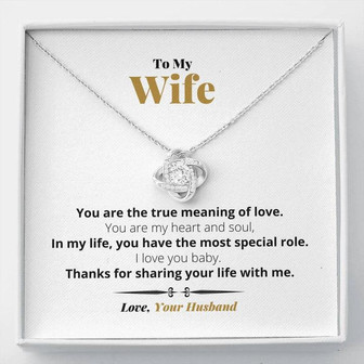 True Meaning Of Love - Love Knot Necklace - Thegiftio UK