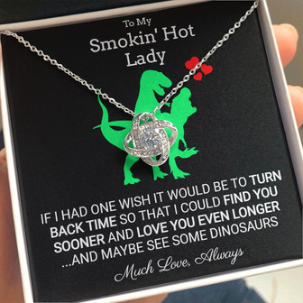 Turn Back Time , Stunning Love Knot Necklace - Thegiftio UK