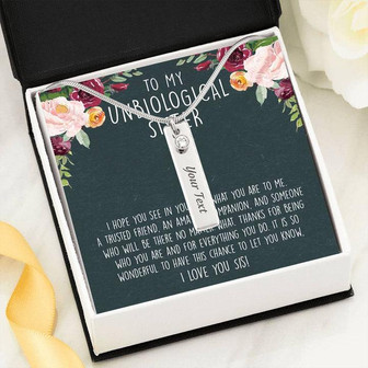 Unbiological Sister Necklace, Unbiological Sister Love Knot Necklace, Best Friend Necklace, Soul Sister Gift, Bridesmaid Gift, Valentine's Gift - Thegiftio UK