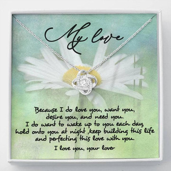 Unique Gift For Someone You Love - Love Knot Necklace - Thegiftio