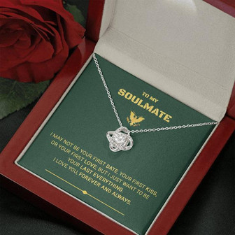 Veteran To Soulmate Green - Love Knot Necklace - Thegiftio UK
