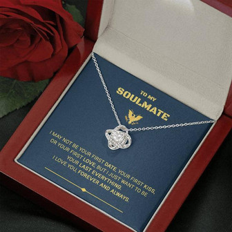 Veteran To Soulmate Navy - Love Knot Necklace - Thegiftio UK