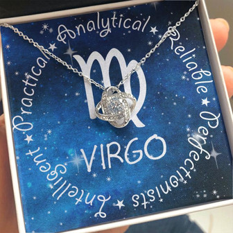 Virgo Love Knot Necklace - Thegiftio UK