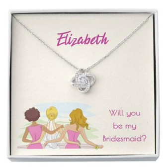 Wedding Necklace, Bridesmaid Proposal Gift Necklace From Bride, Gift For Bestfriend Soul Sister - Thegiftio UK