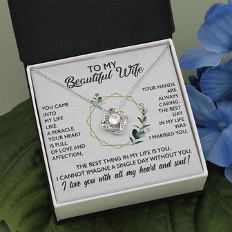 Wf010 Love Knot Necklace Gift For Wife - Thegiftio UK