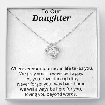 Wherever Your Journey In Life - Love Knot Necklace - Thegiftio UK