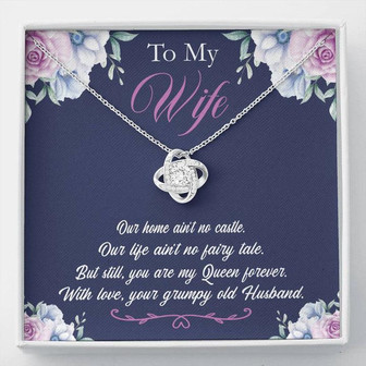Wife Birthday Gift, Anniversary Necklace From Husband, Love Knot Necklace, Husband Gift For Wife, Personalized Gift For Wife - Thegiftio UK