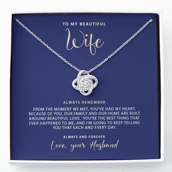 Wife Love Knot Necklace - Thegiftio UK