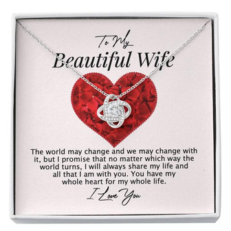 Wife Love Knot Necklace - Thegiftio UK