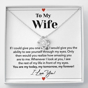 Wife Love Knot Necklace - Thegiftio UK