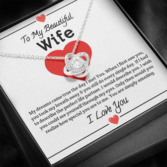 Wife Love Knot Necklace  - Thegiftio UK