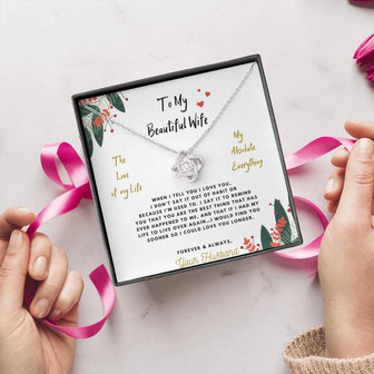 Wife Love Knot Necklace - Thegiftio UK