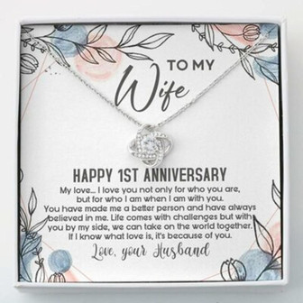 Wife Necklace, 1St Anniversary Necklace For Wife , Wife Necklace Wedding Gift - Thegiftio