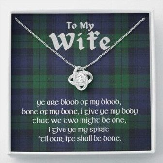 Wife Necklace, Celtic, Celtic Celtic Necklace, Gift For Wife Anniversary - Thegiftio UK