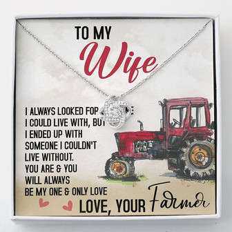 Wife Necklace, Farmer’S Wife , To My Wife Gifts For Her Necklace , Necklace With Gift Box - Thegiftio UK