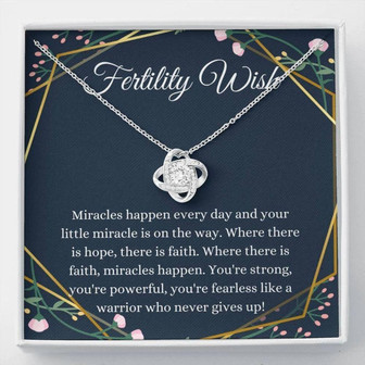Wife Necklace, Friend Necklace, Fertility Wish Gift, Infertility Gifts, Ivf Gift, Fertility Gift, Miscarriage Gift, Support Gift, Fertility Necklace - Thegiftio UK