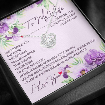 Wife Necklace , Gift For Wife For Her -Necklace With Gift Box - Thegiftio UK