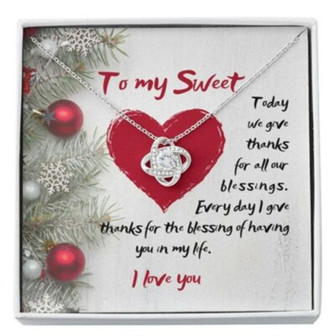 Wife Necklace, Girlfriend Necklace, To My Wife Girlfriend Necklace , Christmas Blessing Necklace - Thegiftio