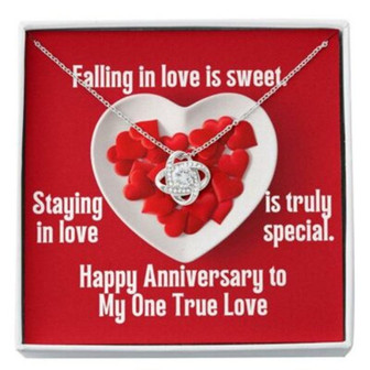 Wife Necklace, Girlfriend Necklace, Wife Girlfriend Necklace Gift , Anniversary Staying In Love Necklace - Thegiftio UK