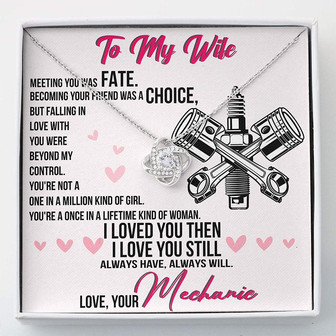 Wife Necklace, Mechanic’S Wife Necklace , Necklace Gift For Her -Necklace With Gift Box For Birthday Christmas - Thegiftio UK