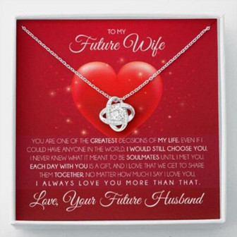 Wife Necklace, Necklace Gift For Future Wife From Husband, Gift For Girlfriend, Bride, Fiance, Wedding - Thegiftio UK