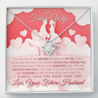 Wife Necklace, Necklace Gift For Future Wife From Husband, Gift For Girlfriend, Bride, Fiance, Wedding - Thegiftio UK
