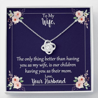 Wife Necklace, Only Thing Better Wife Mother From Husband Pendant Necklace - Thegiftio UK