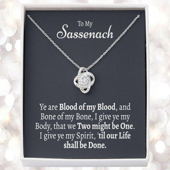 Wife Necklace, Outlander Gift, Outlander Gift Box, Outlander Gift, My Sassenach, Outlander Necklace, Outlander Gift For Wife, Outlander Charm - Thegiftio UK