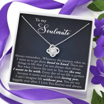 Wife Necklace, Soulmate Jewelry, Long Distance Relationship Gift For Her, Romantic Soulmate Necklace, Unique Gift For Girlfriend - Thegiftio UK
