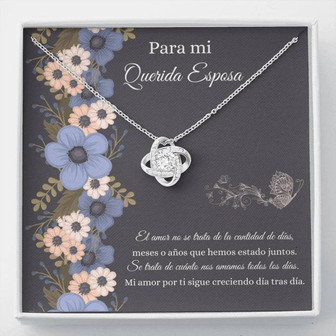 Wife Necklace, Spanish Wife Necklace Gifft , Regalo Para Esposa , Spanish Valentines Gift , Amor Para Esposa , Best Esposa Gift - Thegiftio UK