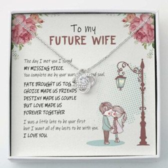 Wife Necklace , To My Future Wife Love Knot Necklace With Gift Box - Thegiftio UK