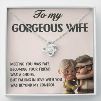 Wife Necklace, To My Gorgeous Wife Necklace Gift From Husband, Wife Birthday - Thegiftio